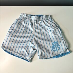 Hoop Gang White and Blue Reversible Shorts